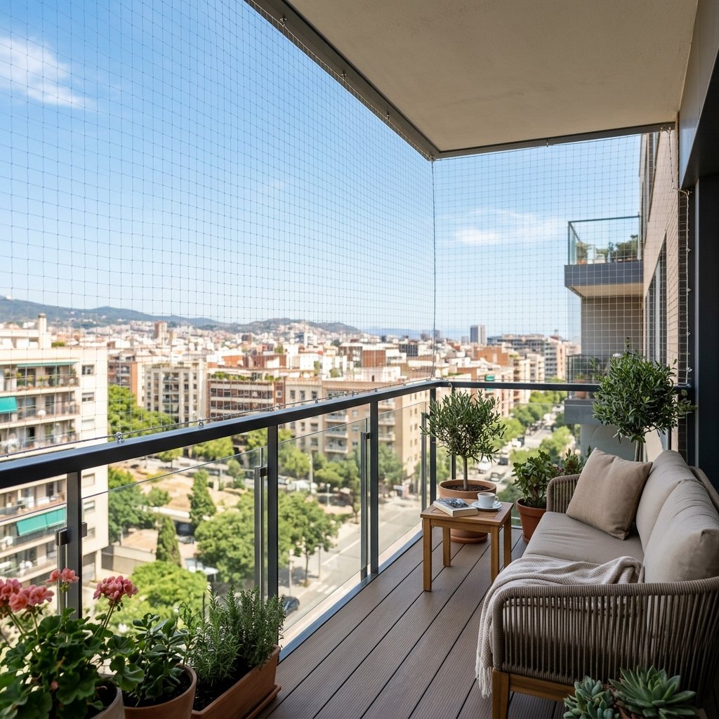 Balcony Safety Nets Installation 2