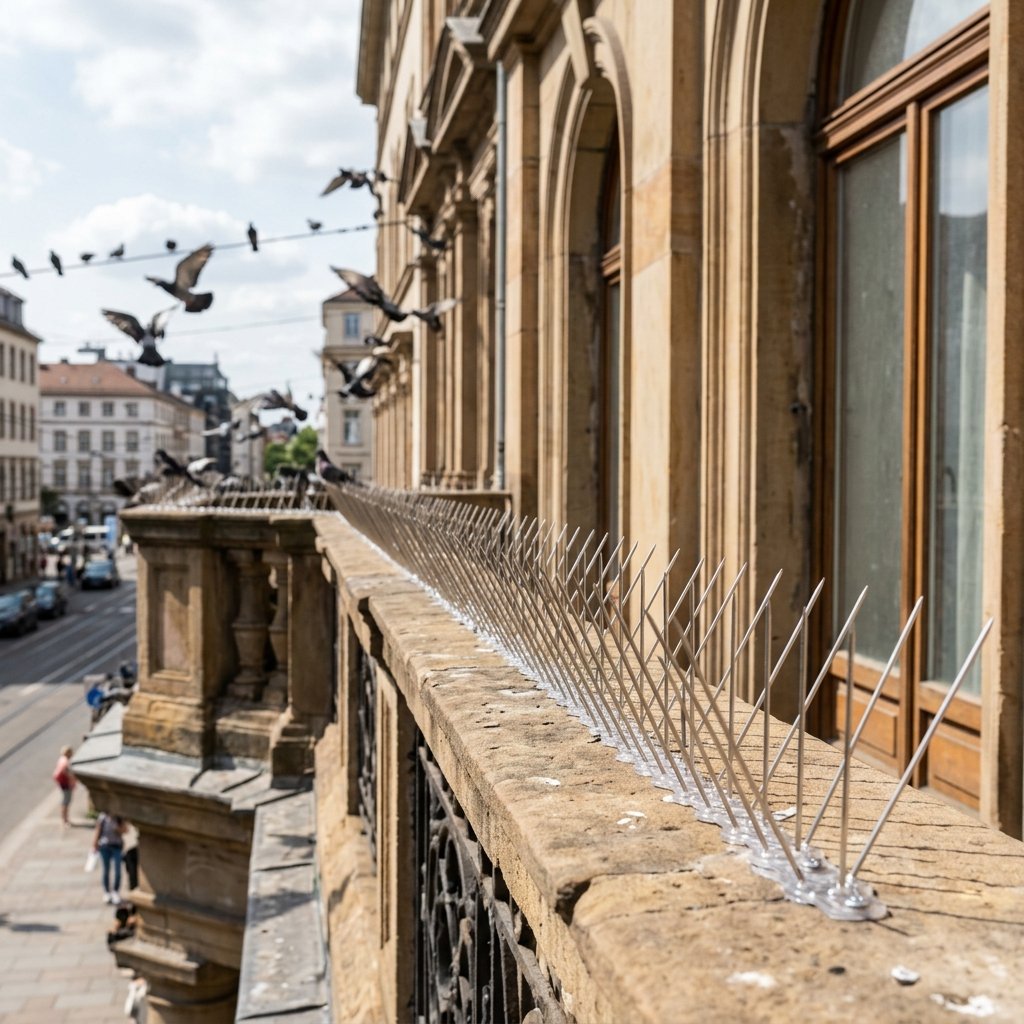 Bird Spikes Installation 2